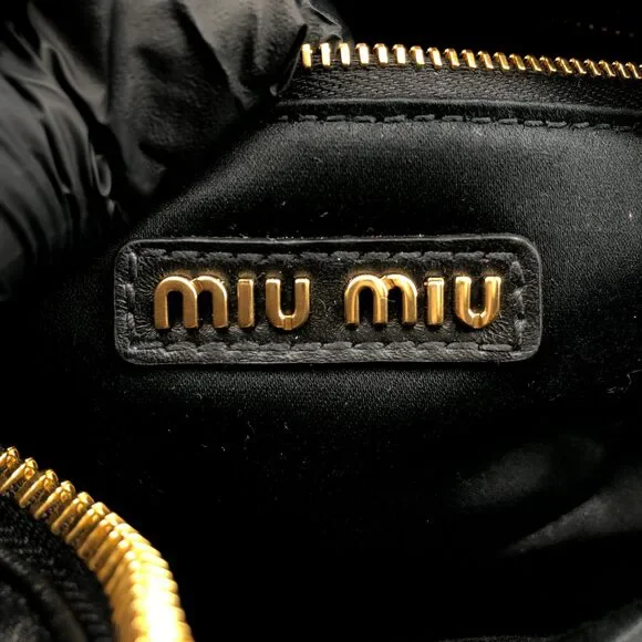 Miu Miu Black Leather Satchel Bag 22×11×8cm - Picture 12 of 13
